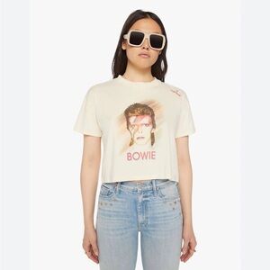 Mother Denim x David Bowie cropped T, size S